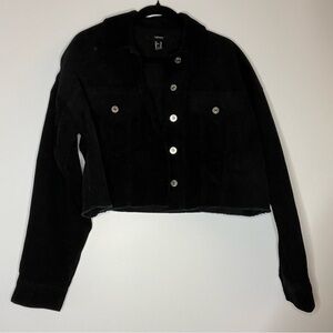 Forever 21 Black Cropped Corduroy Jacket